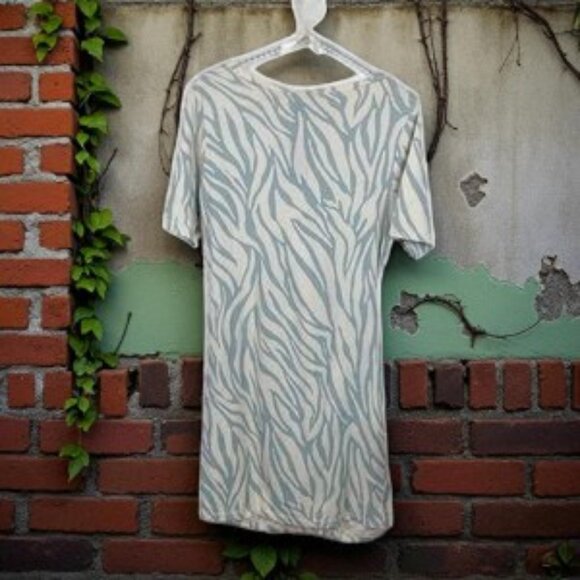 NWT n:Philanthropy June Dress Tropical Abstract Slate - Picture 3 of 4